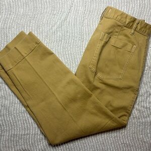 Madewell Straight Leg Khaki Pants Size 29 Tan High Rise